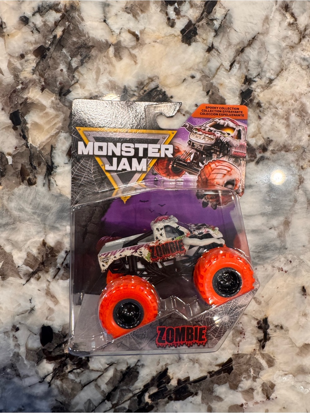 Zombie Kids Toy Monster Truck - Orange Wheels. 2026 Halloween